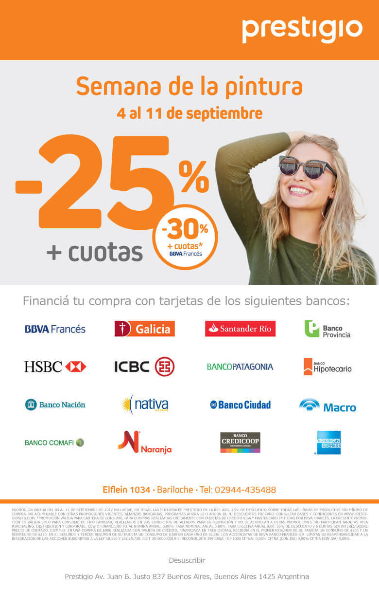 Semana de la Pintura del 4 al 11 de septiembre -25% + cuotas